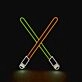 Cross Sword Neon Sign