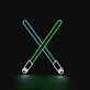Cross Sword Neon Sign