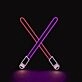 Cross Sword Neon Sign