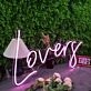 Lovers Purple Neon Sign
