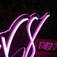 Lovers Purple Neon Sign