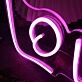 Lovers Purple Neon Sign