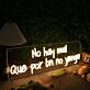 No Hay Mal Que Por Bn No Venga Yellow Neon Sign