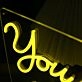 You Are Making A Difference Yellow Neon Sign