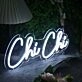 Chi Chi White Neon Sign