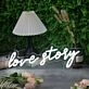 Love Story White Neon Sign