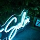 Da Great Salon Blue Neon Sign