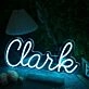 Clank Blue Neon Sign