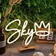 Sky Yellow Neon Sign