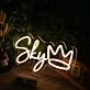 Sky Yellow Neon Sign