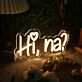 Hi Na Yellow Neon Sign