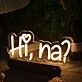 Hi Na Yellow Neon Sign