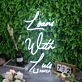 Loans With Luis White Neon Sign