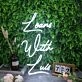Loans With Luis White Neon Sign