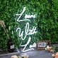 Loans With Luis White Neon Sign