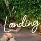 Landing Yellow Neon Sign