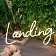 Landing Yellow Neon Sign