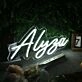 Alysa White Neon Sign