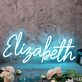 Elisabeth Blue Neon Sign