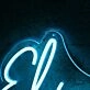 Elisabeth Blue Neon Sign