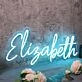 Elisabeth Blue Neon Sign