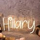 Hillary Yellow Neon Sign