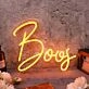Boos Orange Neon Sign