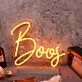 Boos Orange Neon Sign