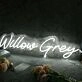 Willow Grey White Neon Sign