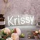 Krissy White Neon Sign