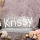 Krissy White Neon Sign