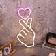 Korean Hand Heart Custom Neon Sign