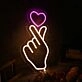 Korean Hand Heart Custom Neon Sign