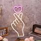 Korean Hand Heart Custom Neon Sign