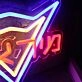 Abstract Inverted Triangle Custom Neon Sign