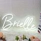 Brielle White Neon Sign