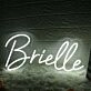 Brielle White Neon Sign
