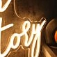 It Is A Love Story Yellow Custom Neon Sign