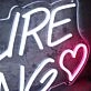 Picture Framing White Neon Sign