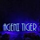 Agent Tiger Blue Neon Sign