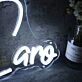 Caro White Neon Sign