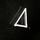 Symmetrical Aesthetic Pattern White Neon Sign