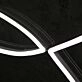 Symmetrical Aesthetic Pattern White Neon Sign