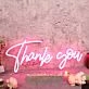 Thank You Red Neon Sign