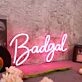 Badgal Red Neon Sign