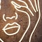 Half Face Formed By Two Beautiful Hands Neon Sign