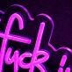I Fucking Love You Purple Neon Sign