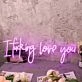 I Fucking Love You Purple Neon Sign