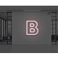 Neon Letter B
