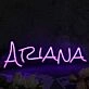 Ariana Purple Name Neon Sign